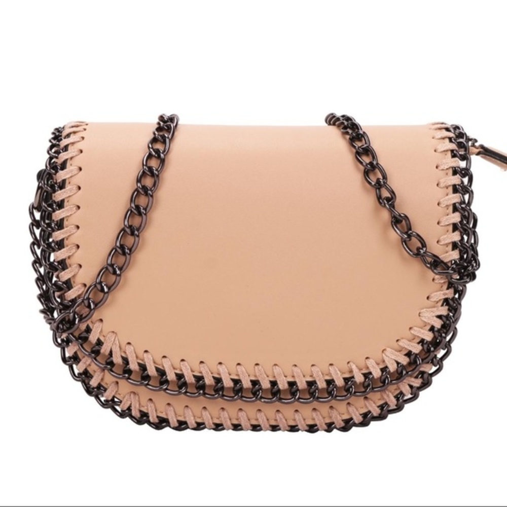 Apricot whipstitch bag